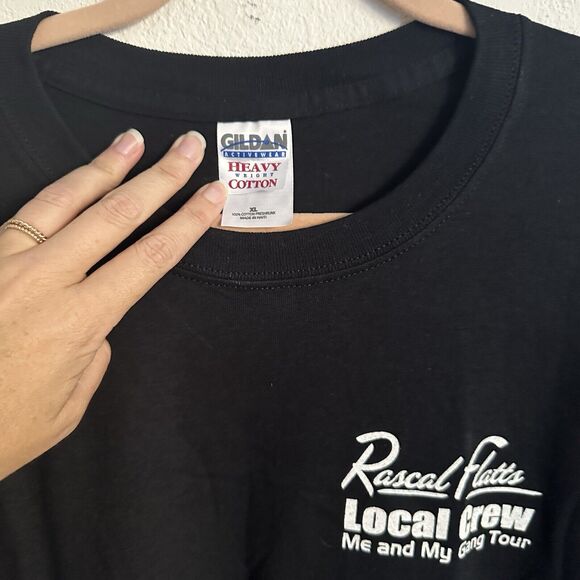 Vintage Rascal Flatts Me And My Gang Tour 2006 Local Black Crew size XL - Picture 2 of 6